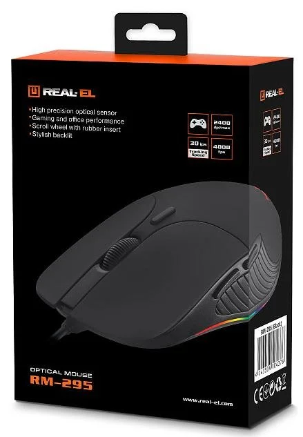 Фото: Миша Real-EL RM-295 Black (EL123200031) № 20 | KTC