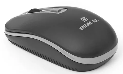 Фото: Миша Real-EL RM-303 Black/Grey (EL123200021) № 12 | KTC