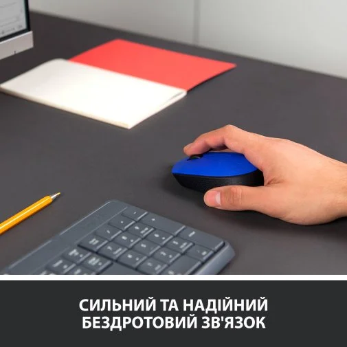 Фото: Миша Logitech M171 Wireless Blue/Black (910-004640) № 17 | KTC