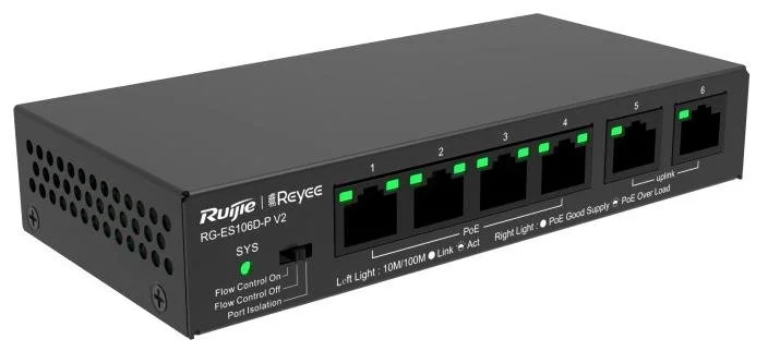 Фото: Комутатор Ruijie RG-ES106D-P V2 № 8 | KTC