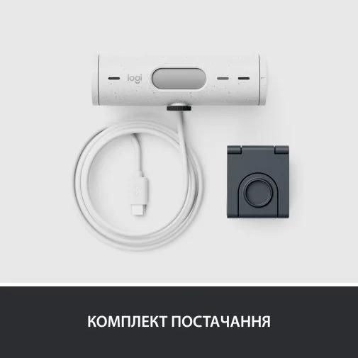 Фото: Web-камера Logitech Brio 500 Off White (960-001428) № 21 | KTC