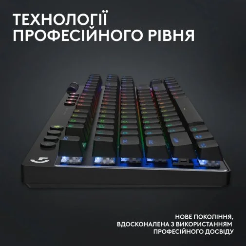 Фото: Клавіатура Logitech G Pro X TKL Lightspeed BT/WL Black (920-012136) № 16 | KTC
