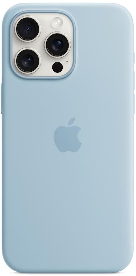 Чохол Apple for iPhone 15 Pro Max - Silicone Case with MagSafe Light Blue (MWNR3)