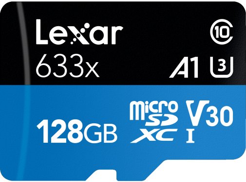 FLASH пам'ять Lexar High-Performance 633x Blue Micro SDXC 128GB with adapter (LSDMI128BB633A)