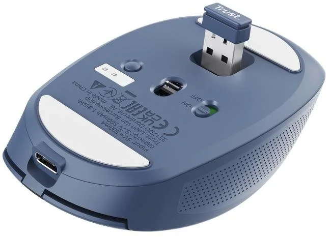 Фото: Миша Trust Ozaa Compact Multi-Device Wireless Blue (24934) № 10 | KTC