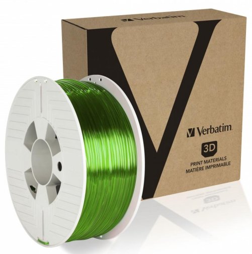 Філамент Verbatim 3D PET Filament 2.85mm/1kg Green Transparent (55065)