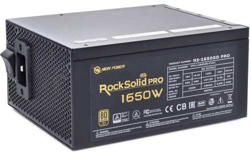  Блок живлення HighPower 1650W RockSolid Pro (RS-1650GD PRO)
