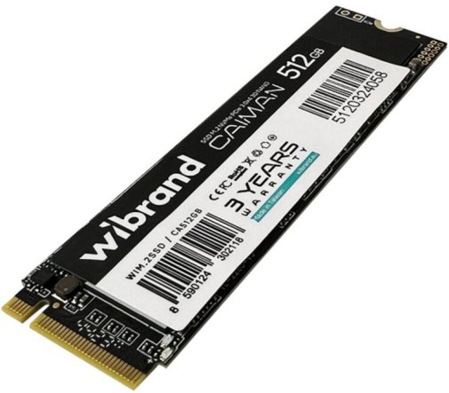 SSD-накопичувач Wibrand Caiman 2280 PCIe 3.0 x4 NVMe 512GB (WIM.2SSD/CA512GB)
