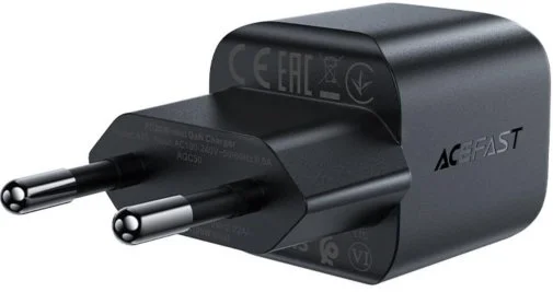Фото: Зарядний пристрій Acefast A73 Mini 20W GaN Black (6974316282648) № 9 | KTC
