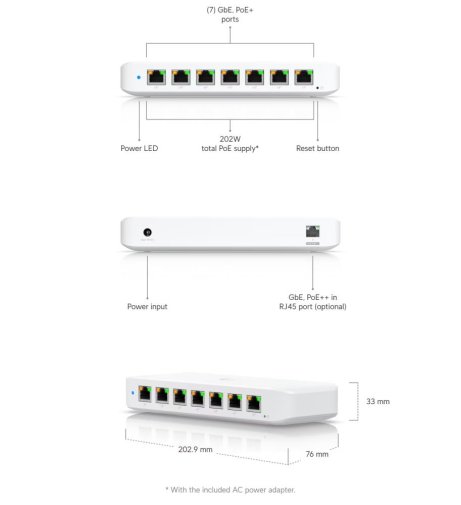 Комутатор Ubiquiti Ultra 210W (USW-ULTRA-210W)