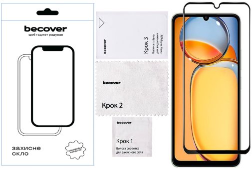 Захисне скло BeCover for Realme C63 - Black (711794)