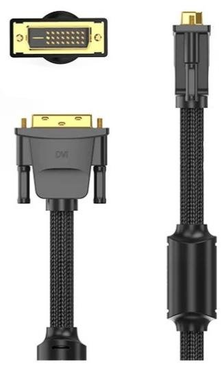 Кабель Vention DVI-24 / DVI-24 3m Black (EAEBI)