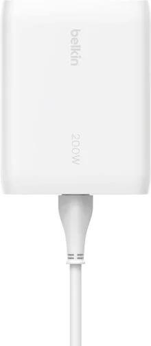 Фото: Зарядний пристрій Belkin GAN PD PPS 200W White (WCH015VFWH) № 8 | KTC