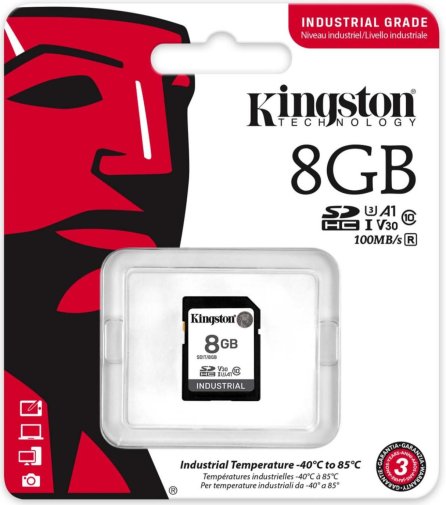 FLASH пам'ять Kingston Industrial SDHC 1x8GB (SDIT/8GB)