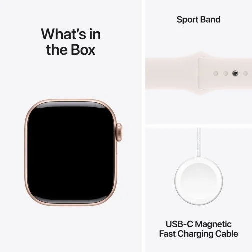 Фото: Смарт годинник Apple Watch Series 10 GPS 42mm Rose Gold Aluminium Case with Light Blush Sport - S/M (MWWH3) № 18 | KTC