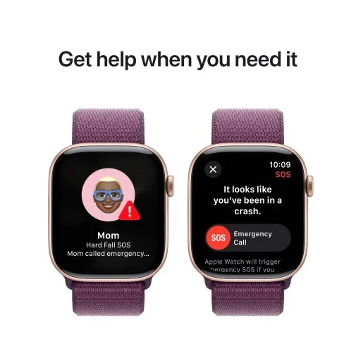 Фото: Смарт годинник Apple Watch Series 10 GPS 46mm Rose Gold Aluminium Case with Plum Sport Loop (MWWV3) № 15 | KTC