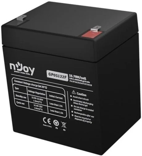 Фото: Батарея для ДБЖ Njoy GP05122F 12V 5AH AGM № 8 | KTC