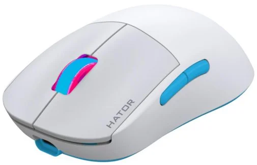 Фото: Миша Hator Quasar 2 Pro Wireless White/Cyan (HTM561WC) № 7 | KTC