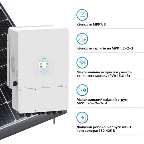 Інвертор Deye SUN-12K-SG02LP1-EU-AM3