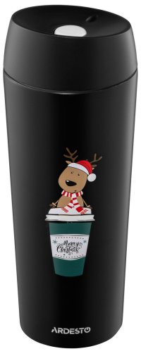 Термос Ardesto Coffee Time Reindeer 450 ml Black AR2645RN