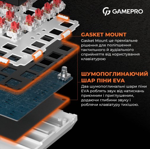  Клавіатура GamePro MK160B RGB USB Black