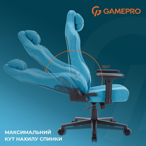 Крісло GamePro FGC750 Fabric Light Blue (FGC750LB)