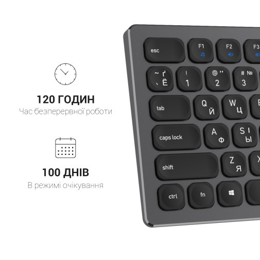 Клавіатура OfficePro SK1550 Wireless Black (SK1550B)