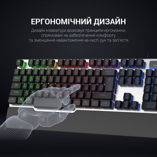 Клавіатура GamePro GK599 Black