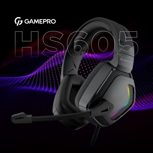 Гарнітура GamePro HS605 RGB Black