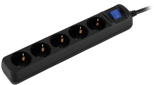 Фото: Мережевий фільтр 2E U05ES15M10BK 5/10m Black (2E-U05ES15M10BK) № 9 | KTC