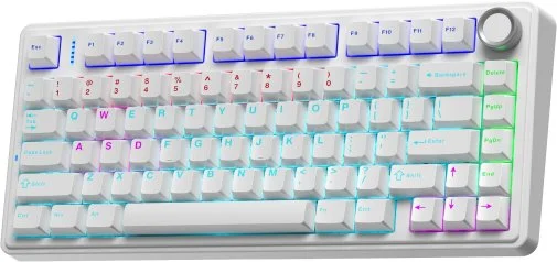 Фото: Клавіатура Aula F75 KRGD Red ENG/UKR USB White (6948391203225) № 8 | KTC