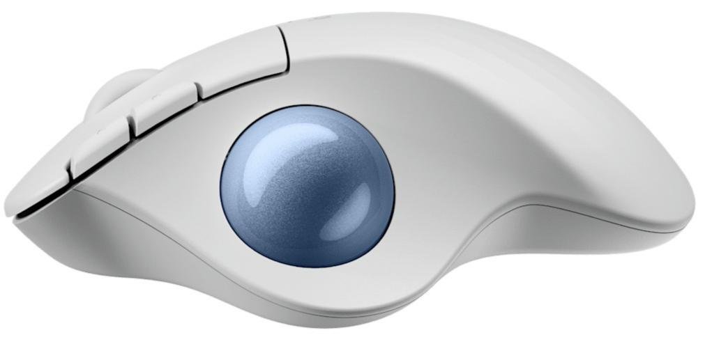 Миша Logitech Ergo M575S Trackball Wireless Off-White/Blue (910-007030)