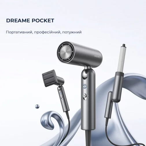 Фото: Фен Dreame Pocket Grey (AHD51-GR) № 12 | KTC