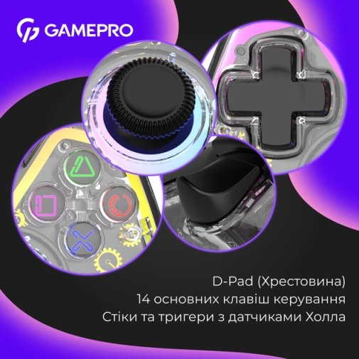 Геймпад GamePro GPS13T Wireless Transparent