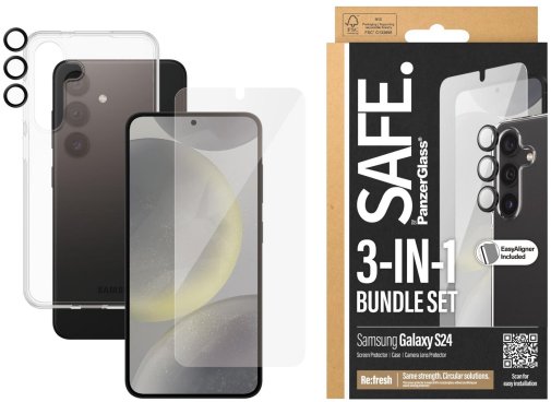 Чохол PanzerGlass for Samsung S24 - Safe 3in1 Pack (PG_BSAFE95672)