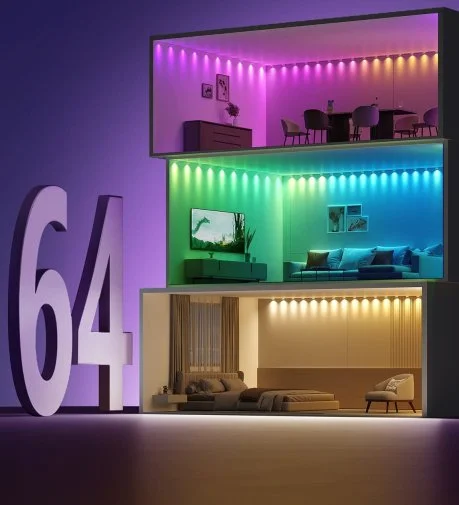 Фото: LED-стрічка Govee H608A String Downlights 5m RGBIC WI-FI/Bluetooth White (H608A301) № 12 | KTC