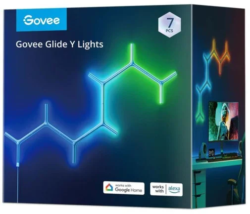 Фото: Настінний світильник Govee H6065 Y Shape Light Panel 7pcs RGBIC White (H6065301) № 33 | KTC