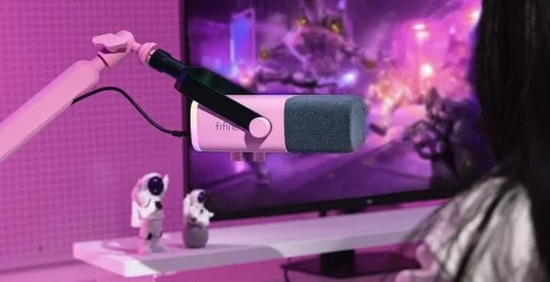 Фото: Мікрофон Fifine TAM8P XLR/USB Pink № 21 | KTC