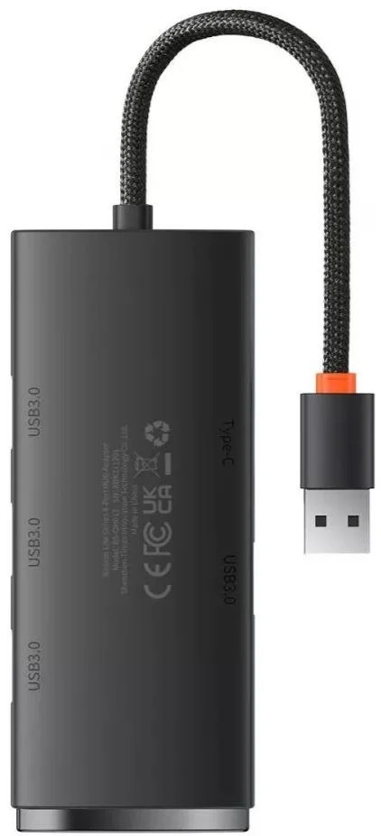 Фото: USB-хаб Baseus Lite Series 4 Port Black (WKQX030001) № 11 | KTC