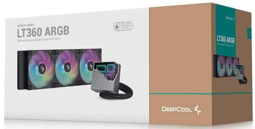 Фото: Система рідинного охолодження Deepcool LT360 ARGB Black (R-LT360-BKAMNC-G-1) № 12 | KTC