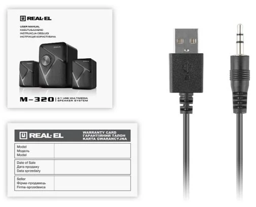 Фото: Колонки Real-EL M-320 Black (EL121300014) № 19 | KTC