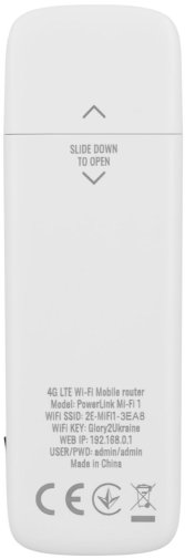 Мобільний роутер 2E PowerLink MiFi-1 2024 White (694743655322)