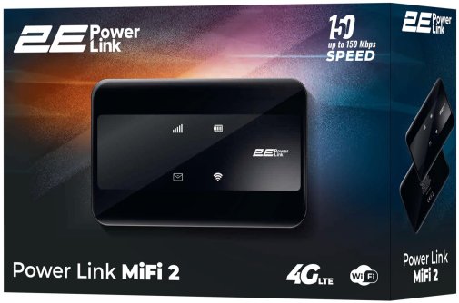 Мобільний роутер 2E PowerLink MiFi-2 Black (694743655346)