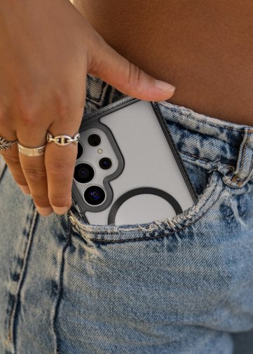 for Samsung S25 Ultra - HYBRID R with MagSafe Smoke