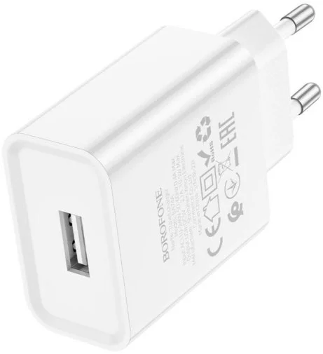 Фото: Зарядний пристрій BOROFONE BA74A White with AM/MicroUSB (BA74AMW) № 11 | KTC
