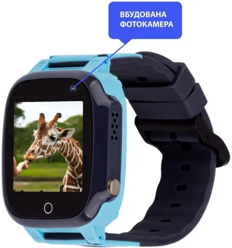 Фото: Смарт годинник AmiGo GO008 MILKY GPS WIFI Blue (GO008 Blue) № 10 | KTC