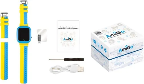 Фото: Смарт годинник AmiGo GO004 Blue-Yellow № 15 | KTC