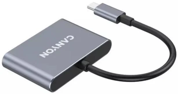 Фото: USB-хаб Canyon DS-3 Dark Grey (CNS-TDS3) № 8 | KTC