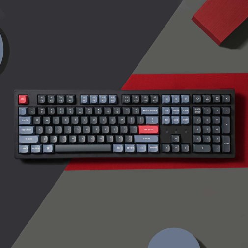 Клавіатура Keychron K10 Pro K Pro Banana QMK RGB UKR/ENG WL/BT/USB Black (K10P-B4-UA)