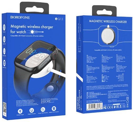 Бездротовий зарядний пристрій BOROFONE BQ13 Wireless Charger for iWatch White (BQ13W)